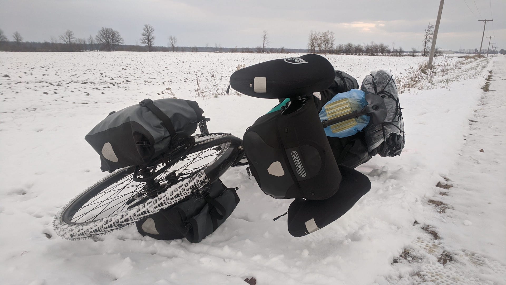Snow filled tires