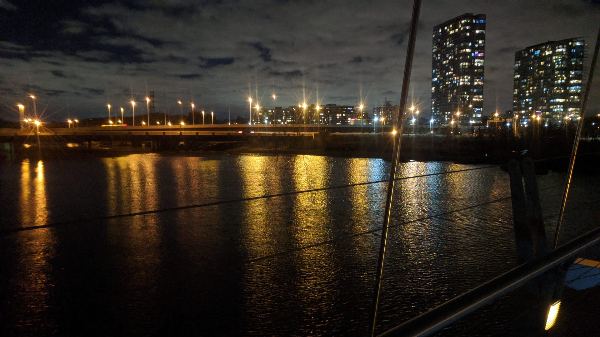 Lights welcoming me back
